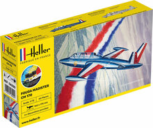 Heller 56220 STARTER KIT Fouga Magister CM 170 Bouwpakket Schaal 1:72