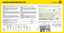 Heller 56220 STARTER KIT Fouga Magister CM 170 Bouwpakket Schaal 1:72