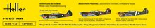Heller 56266 STARTER KIT P-40 Kitty Hawk Bouwpakket Schaal 1:72