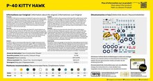 Heller 56266 STARTER KIT P-40 Kitty Hawk Bouwpakket Schaal 1:72