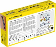 Heller 56266 STARTER KIT P-40 Kitty Hawk Bouwpakket Schaal 1:72