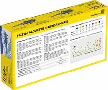 Heller 56286 STARTER KIT SA 316 Alouette III Gendarmerie Bouwpakket Schaal 1:72
