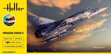 Heller 56303 STARTER KIT Mirage 2000 C Bouwpakket Schaal 1:72
