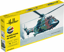 Heller 56367 STARTER KIT Super Puma AS 332 M0 Bouwpakket Schaal 1:72