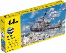Heller 56486 STARTER KIT SA 342 Gazelle Bouwpakket Schaal 1:48