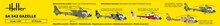 Heller 56486 STARTER KIT SA 342 Gazelle Bouwpakket Schaal 1:48