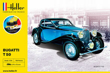Heller 56706 STARTER KIT Bugatti T 50 Bouwpakket Schaal 1:24