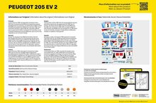 Heller 56716 STARTER KIT Peugeot 205 EV 2 Bouwpakket Schaal 1:24