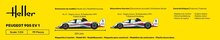 Heller 56718 STARTER KIT Peugeot 905 EV 1 Bouwpakket Schaal 1:24