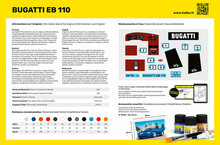 Heller 56738 STARTER KIT BUGATTI EB 110 Bouwpakket Schaal 1:24
