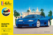 Heller 56738 STARTER KIT BUGATTI EB 110 Bouwpakket Schaal 1:24
