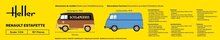 Heller 56743 STARTER KIT RENAULT Estafette New Mould Bouwpakket Schaal 1:24