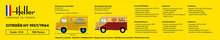 Heller 56744 STARTER KIT CITROEN HY 1957/1964 Bouwpakket Schaal 1:24