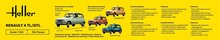 Heller 56759 STARTER KIT Renault 4TL/GTL Bouwpakket Schaal 1:24
