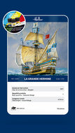 Heller 56841 STARTER KIT La Grande Hermine Bouwpakket Schaal 1:150