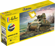 new72-Heller 56875 STARTER KIT Somua S35 Bouwpakket Schaal 1:72