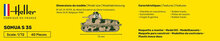 new72-Heller 56875 STARTER KIT Somua S35 Bouwpakket Schaal 1:72