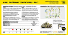 Heller 56894 STARTER KIT M4A2 Sherman "Division Leclerc" (deco.FR KIT Bouwpakket Schaal 1:72