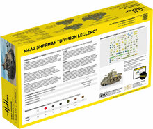 Heller 56894 STARTER KIT M4A2 Sherman "Division Leclerc" (deco.FR KIT Bouwpakket Schaal 1:72