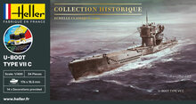 Heller 57002 STARTER KIT U-Boot Type VII C Bouwpakket Schaal 1:400