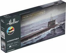 Heller 57075 STARTER KIT U-Boot S/M Redoutable Bouwpakket Schaal 1:400