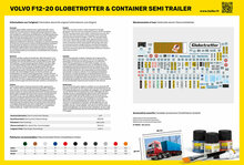 Heller 57702 STARTER KIT F12-20 Globetrotter & Container semi trailer Bouwpakket Schaal 1:32