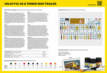 Heller 57704 STARTER KIT F12-20 & Timber Semi Trailer Bouwpakket Schaal 1:32