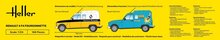 Heller 58700 STARTER KIT Renault 4 Fourgonette F4 Bouwpakket Schaal 1:24
