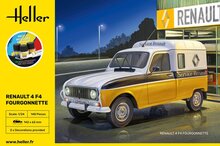 Heller 58700 STARTER KIT Renault 4 Fourgonette F4 Bouwpakket Schaal 1:24