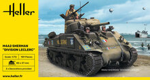 Heller 79894 M4A2 Sherman "Division Leclerc" (deco.FR Bouwpakket Schaal 1:72