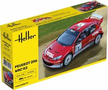 Heller 80113 Peugeot 206 WRC'03 Bouwpakket Schaal 1:43