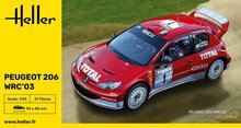 Heller 80113 Peugeot 206 WRC'03 Bouwpakket Schaal 1:43