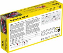 Heller 80113 Peugeot 206 WRC'03 Bouwpakket Schaal 1:43
