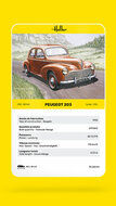 Heller 80160 Peugeot 203 Bouwpakket Schaal 1:43