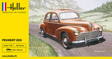 Heller 80160 Peugeot 203 Bouwpakket Schaal 1:43