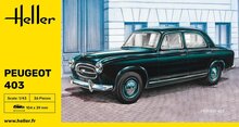 Heller 80161 Peugeot 403 Bouwpakket Schaal 1:43