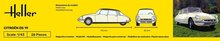 Heller 80162 Citroen DS 19 Bouwpakket Schaal 1:43