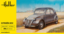 Heller 80175 Citroen 2 CV Bouwpakket Schaal 1:43