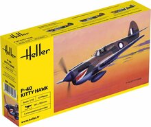 Heller 80266 P-40 Kitty Hawk Bouwpakket Schaal 1:72