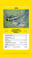 Heller 80277 F-86F SABRE / CANADAIR CL-13 B Sabre VI Bouwpakket Schaal 1:72