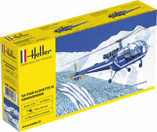Heller 80286 SA 316 Alouette III Gendarmerie Bouwpakket Schaal 1:72