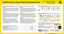 Heller 80289 Alouette III Sécurité Civile Bouwpakket Schaal 1:72