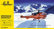 Heller 80289 Alouette III Sécurité Civile Bouwpakket Schaal 1:72