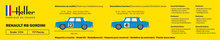 Heller 80700 Renault R8 Gordini Bouwpakket Schaal 1:24