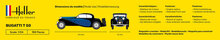 Heller 80706 Bugatti T 50 Bouwpakket Schaal 1:24