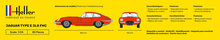 Heller 80709 Jaguar Type E 3L8 FHC Bouwpakket Schaal 1:24