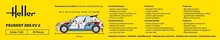 Heller 80716 Peugeot 205 EV 2 Bouwpakket Schaal 1:24
