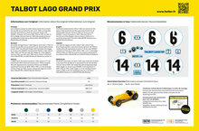 Heller 80721 Talbot Lago Grand Prix Bouwpakket Schaal 1:24