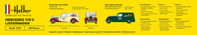 Heller 80736 MB 170 Lieferwagen Bouwpakket Schaal 1:24