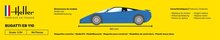 Heller 80738 BUGATTI EB 110 Bouwpakket Schaal 1:24